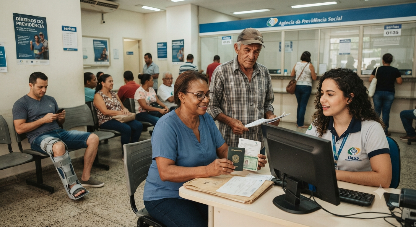 Atendimento previdenciário e orientação sobre documentos